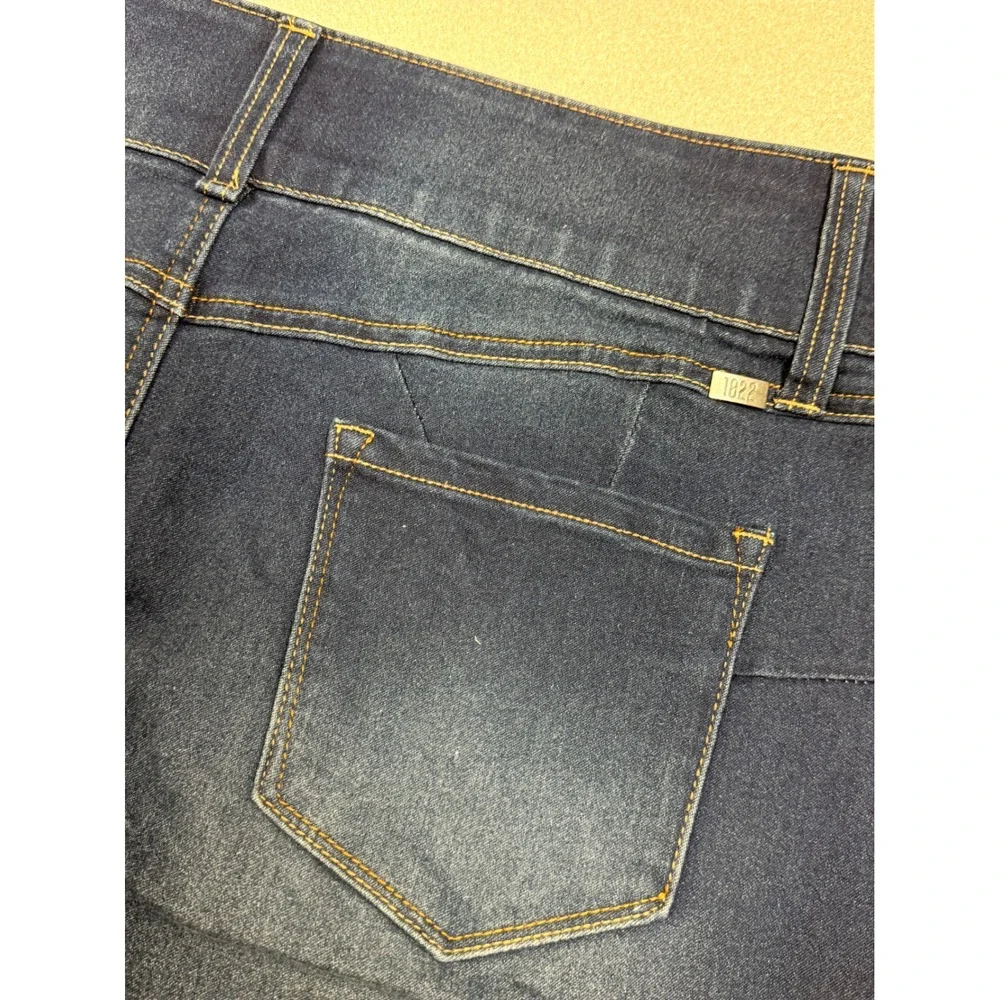 1822 Denim Women Blue Wash Classic Fit Denim Pencil Skirt Size‎ 16